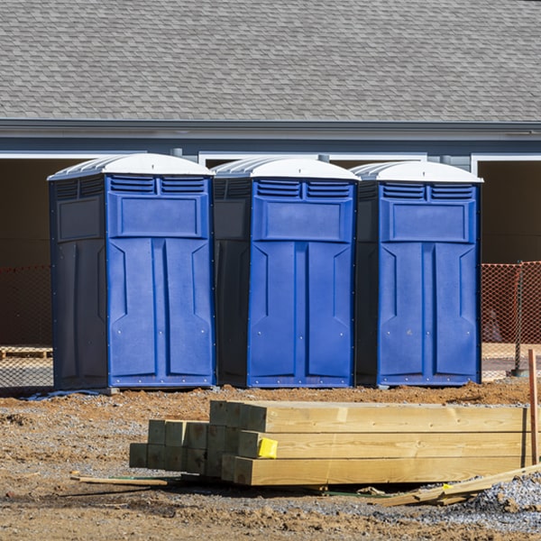 are there any restrictions on where i can place the porta potties during my rental period in La Rose